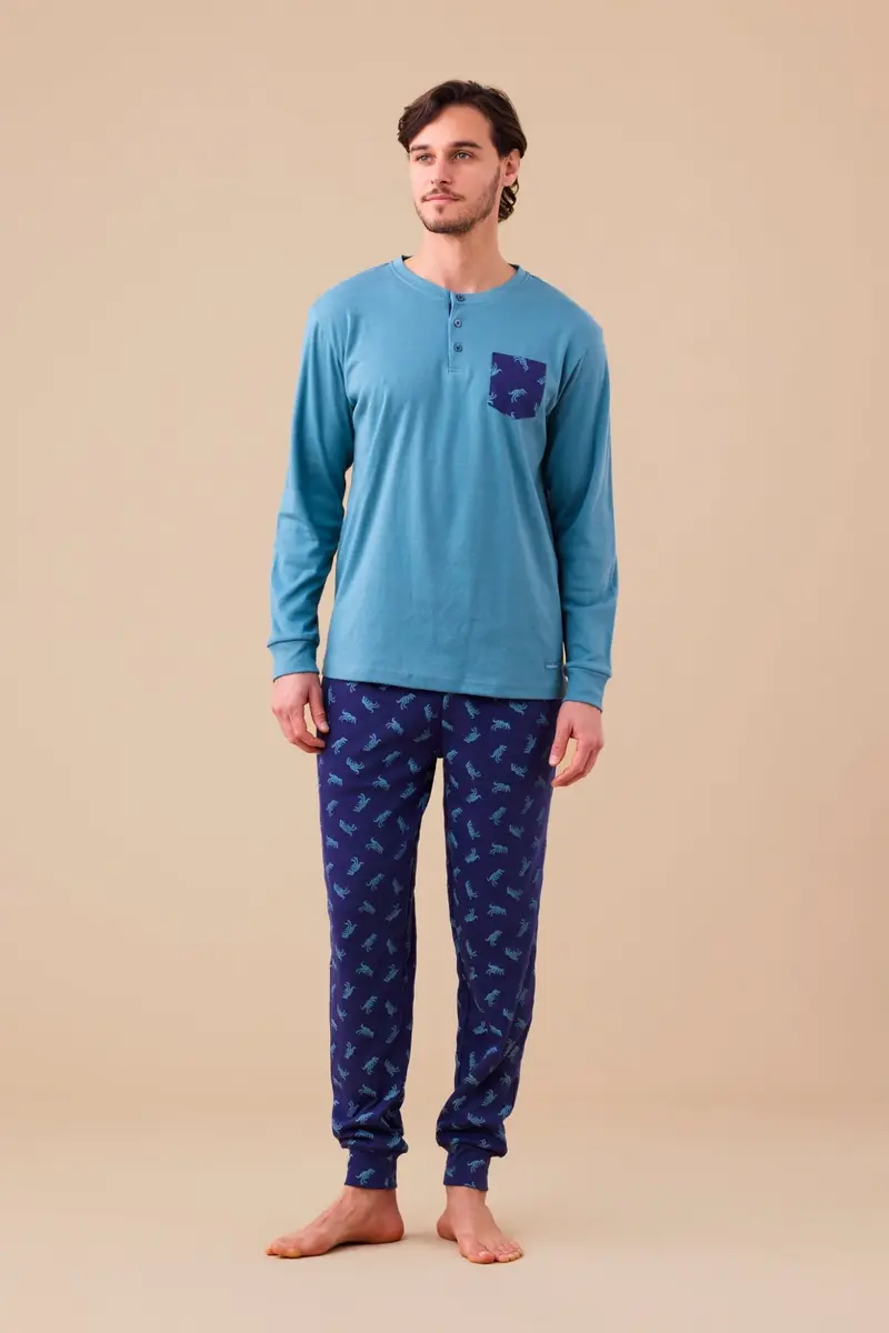 Noi di Notte Pigiama Uomo Caldo Cotone FC3147AS