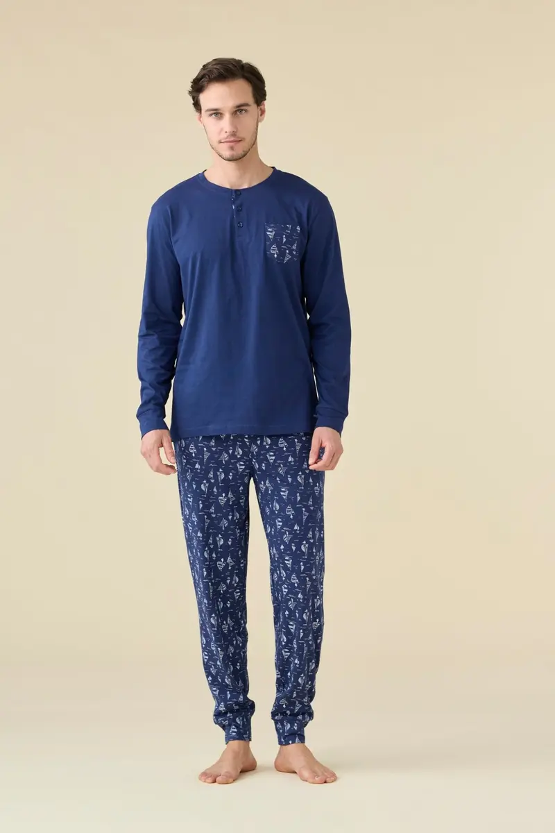 Noi di Notte Pigiama Uomo Lungo FC3226