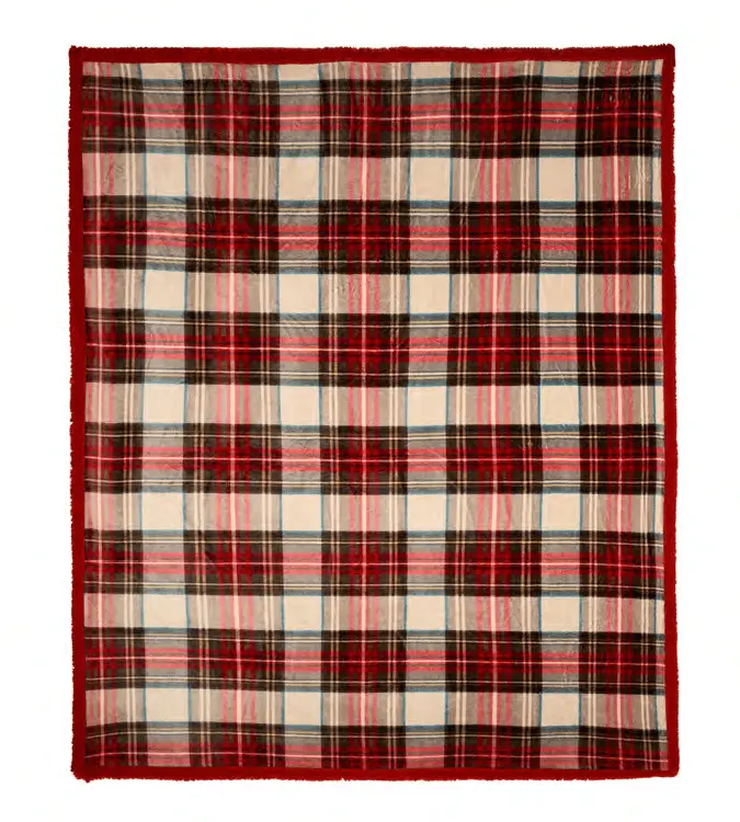 Nuvole di Stoffa Plaid con Scatola 130x160cm - Tartan