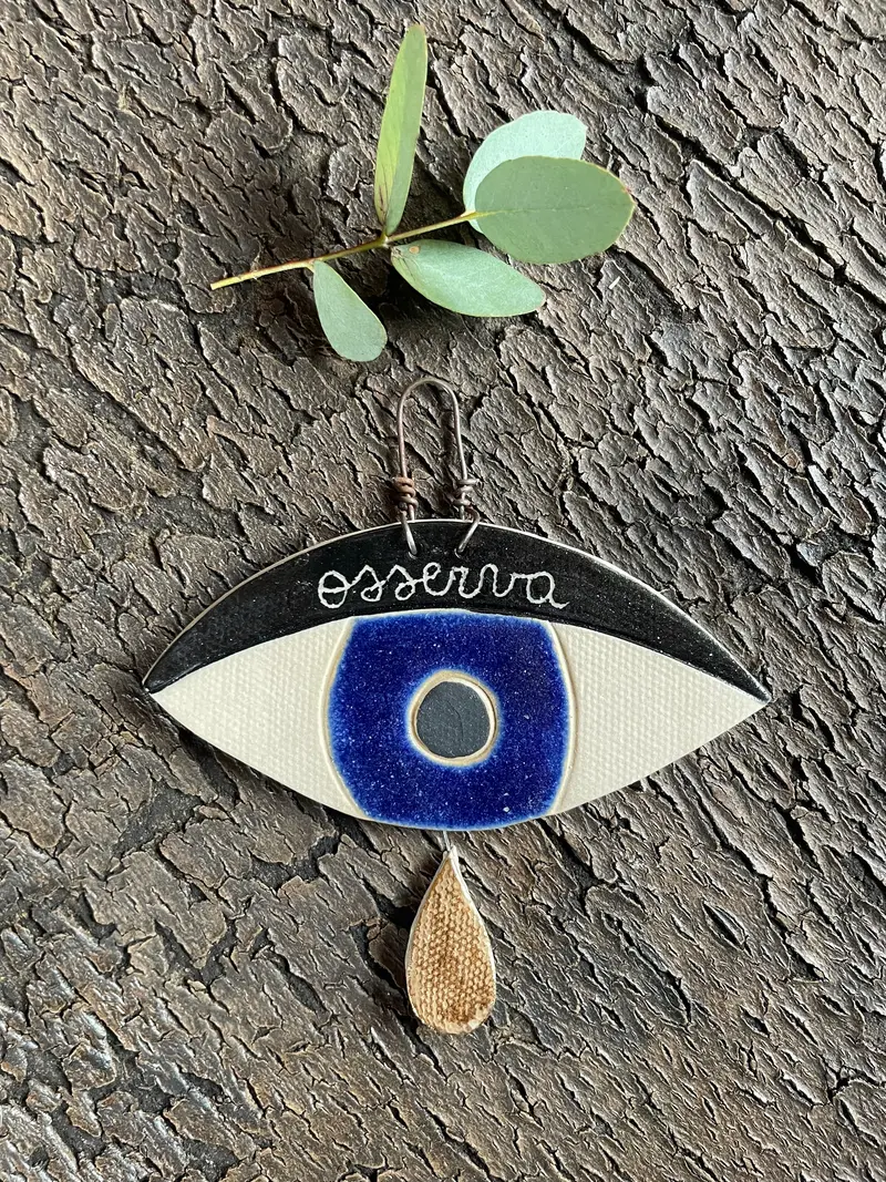 Occhio amuleto “osserva” blu