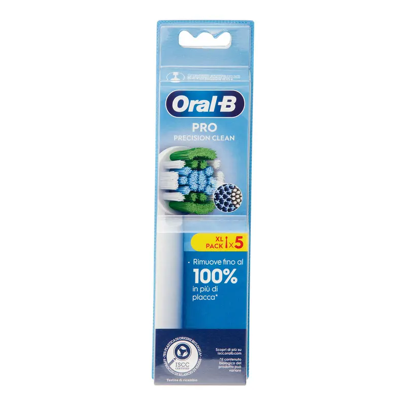 Oral-B Pro Precision Clean Testine di Ricambio per Spazzolino Elettrico (Pack x5) – Pulizia Profonda e Precisa