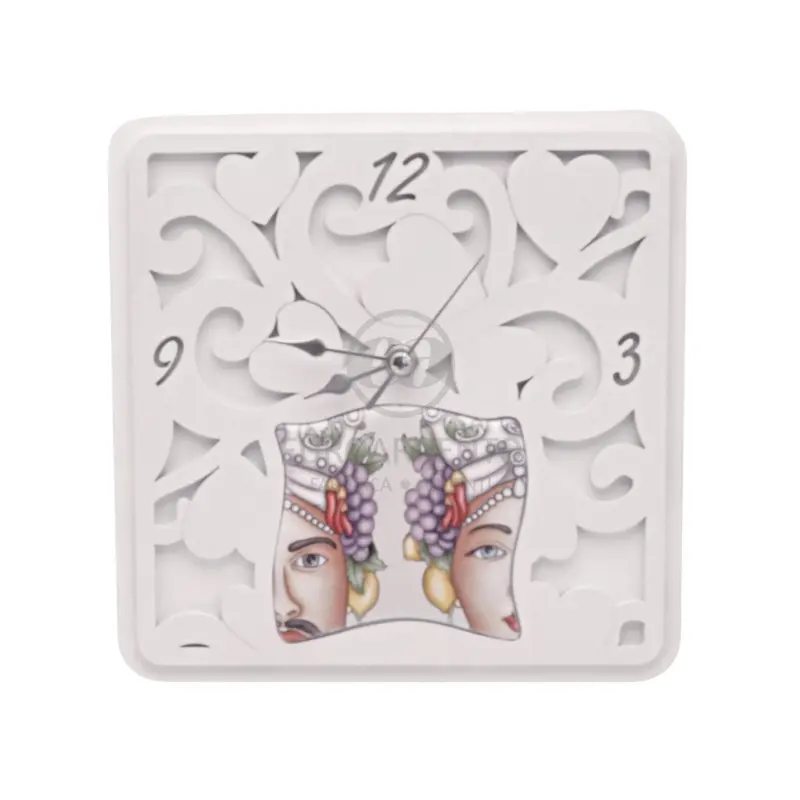 Orologio con teste di moro 17x17