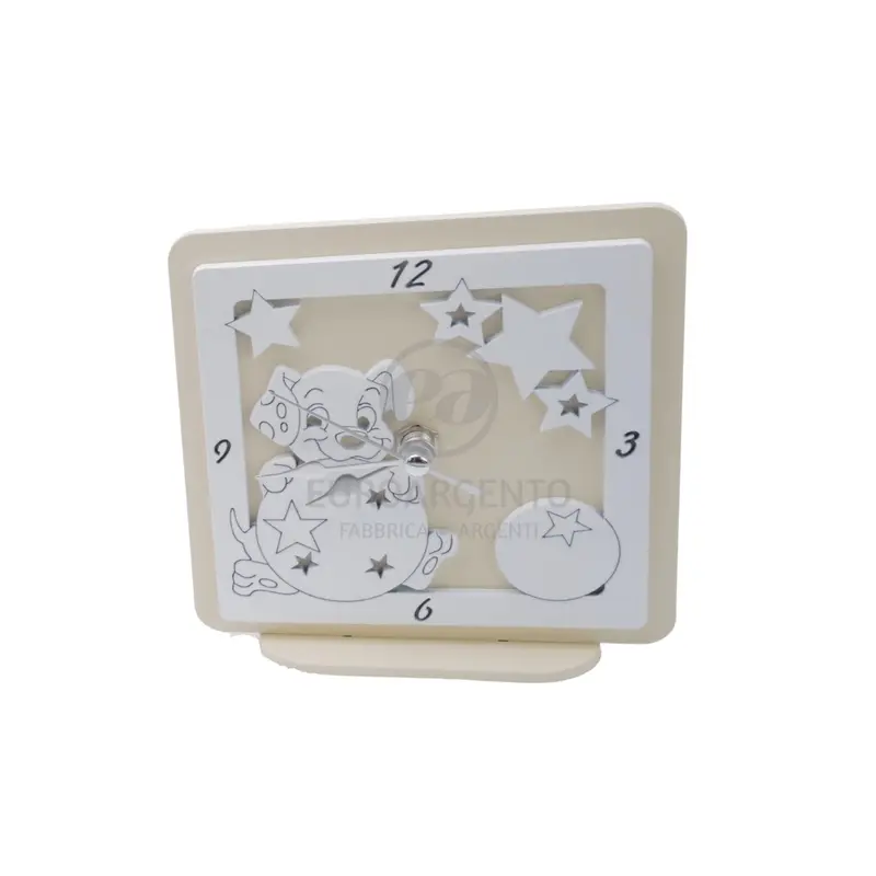 Orologio da tavolo con cagnolino 12x12