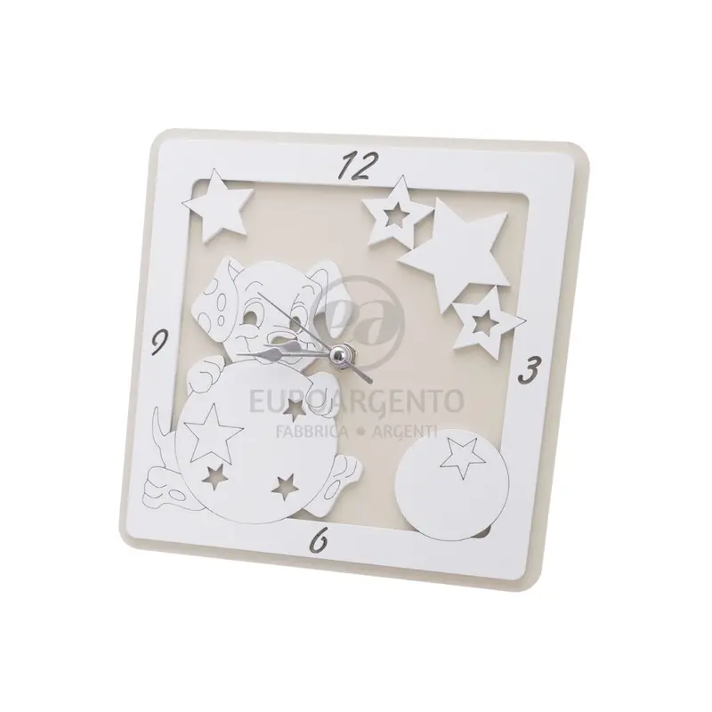 Orologio da tavolo con cagnolino 17x17