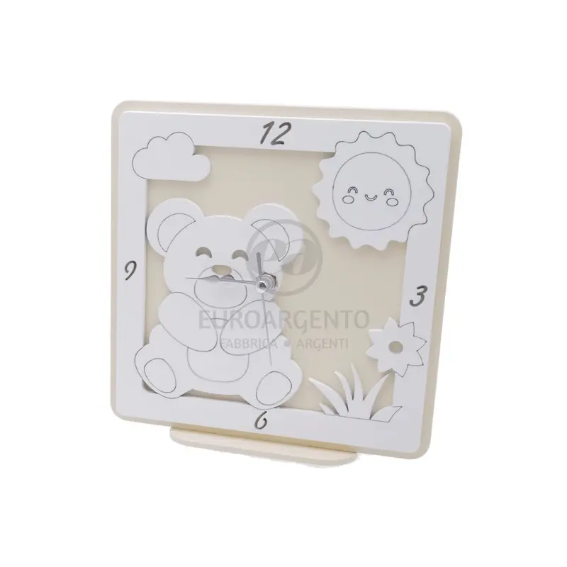 Orologio da tavolo con orsetto 17x17