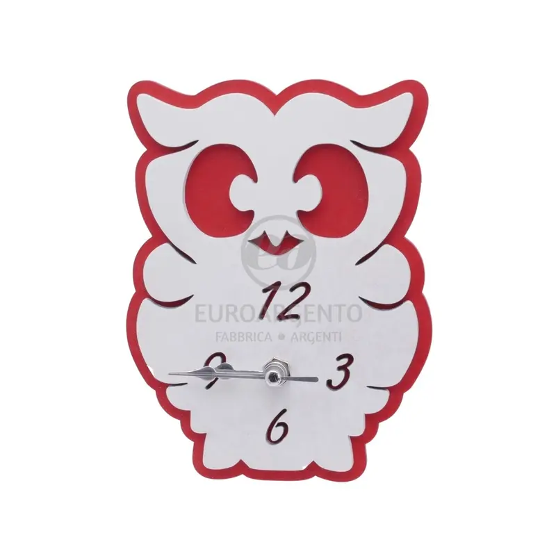 Orologio da tavolo gufo (rosso)