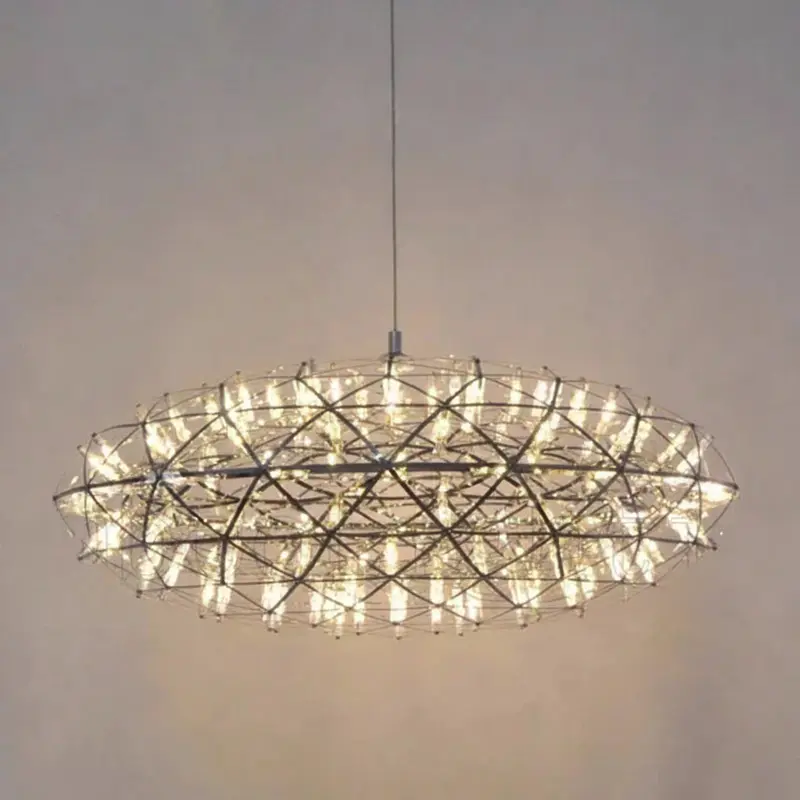 Oval Spark Ball Pendant Light Chandelier