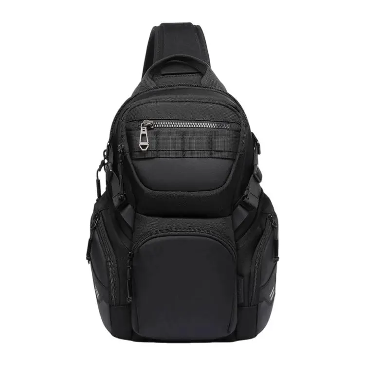 OZUKO Borsa a tracolla/petto multifunzionale da uomo, grande capacità, 12 litri, per ciclismo all'aperto.