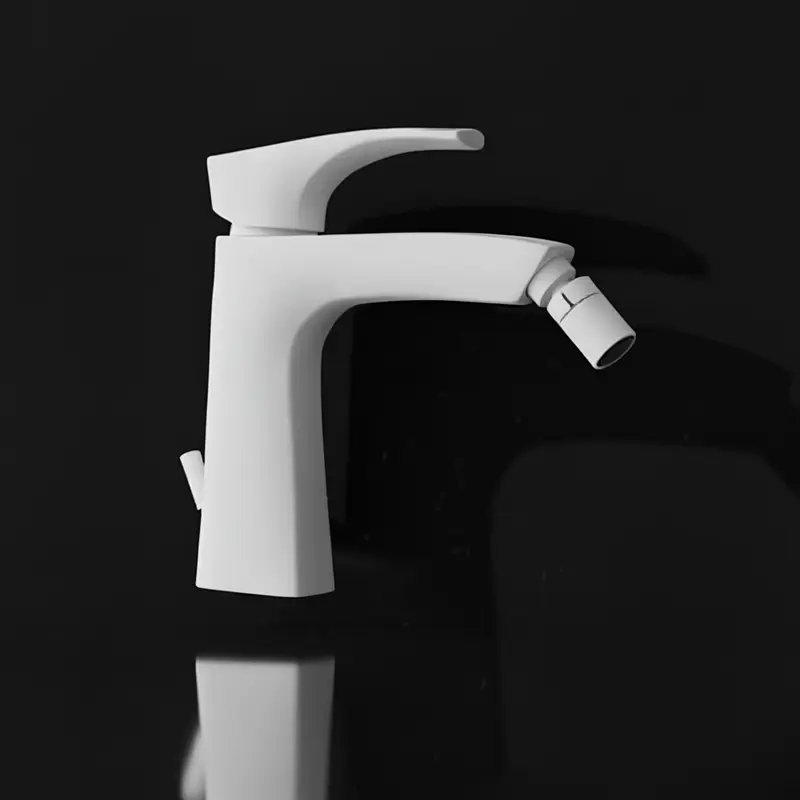 Paini Lady rubinetto bidet con scarico Bianco Opaco 89BY306