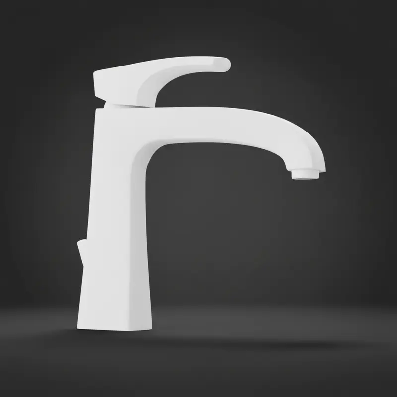 Paini Lady rubinetto lavabo con scarico Bianco Opaco 89BY211
