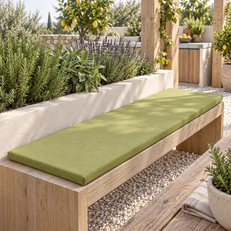 PANK OUTDOOR 70, Cuscino per Panca da Esterni 70x40 h3