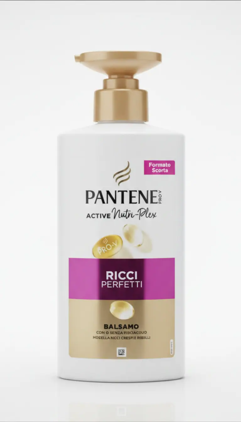 Pantene Pro-V Balsamo Ricci Perfetti 500ml – Active Nutri-Plex per Definizione e Anti-Crespo