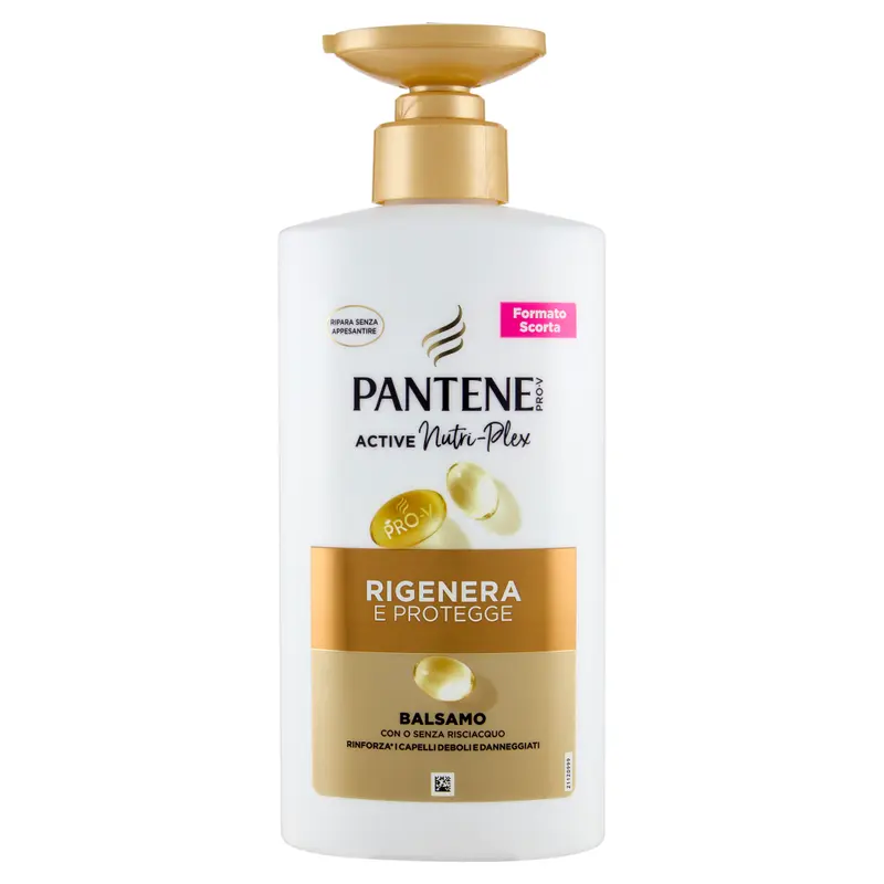 Pantene Pro-V Balsamo Rigenera e Protegge 500ml – Active Nutri-Plex con Doppia Modalità d'Uso