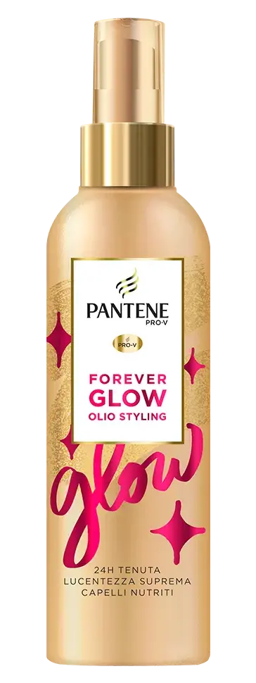 Pantene Pro-V Forever Glow Olio Styling 200ml – Trattamento Nutriente Senza Risciacquo – Protezione UV e Umidità – Azione Anti-Doppie Punte – Tenuta 24h