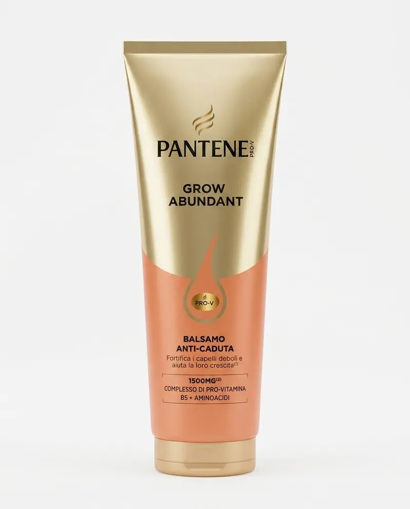 Pantene Pro-V Grow Abundant Balsamo Anti-Caduta 250ml 1500mg Pro-V B5 e Aminoacidi – Capelli Fini 5 Volte Più Forti e Resistenti alla Rottura