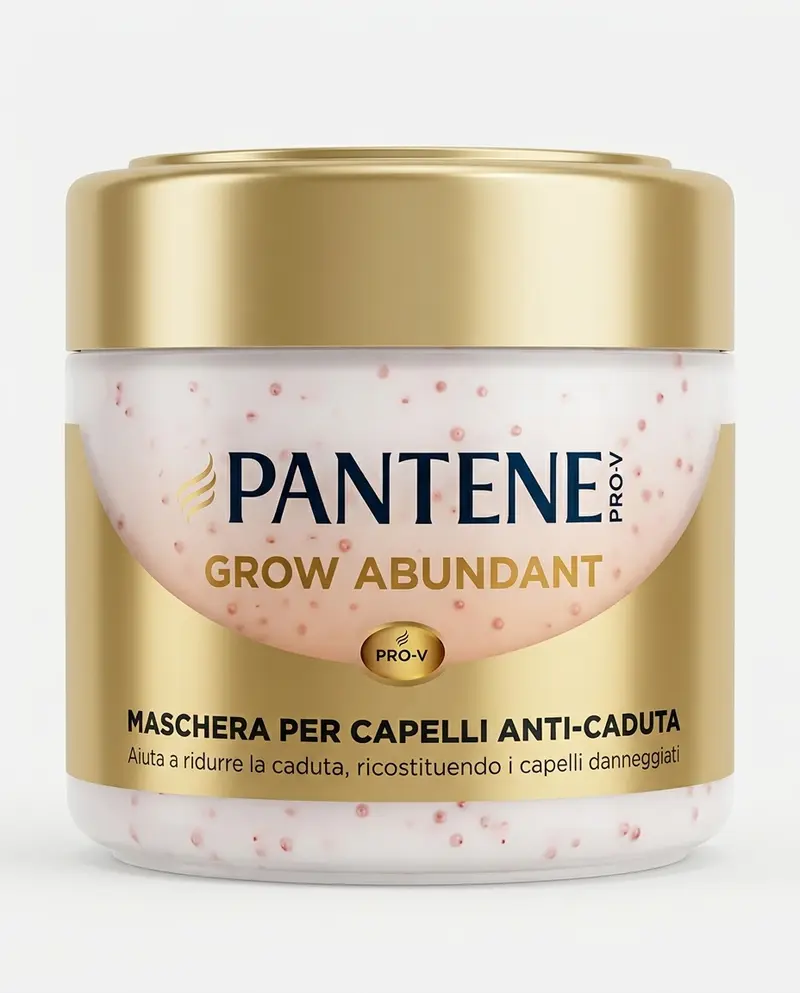Pantene Pro-V Grow Abundant Maschera Anti-Caduta 300ml 2000mg Pro-V B5 e Aminoacidi – Capi 10 Volte Più Forti e Resistenti alla Rottura