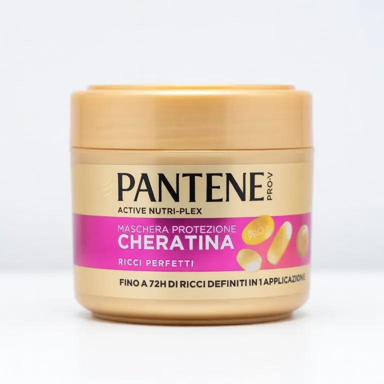 Pantene Pro-V Maschera Ricci Perfetti 300ml | Protezione Cheratina & Tecnologia Nutri-Plex | Ricci Definiti fino a 72h | Trattamento Intensivo Anti-Crespo