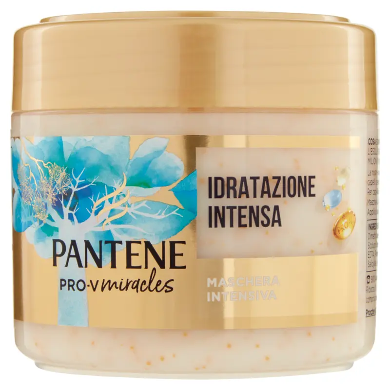 Pantene Pro-V Miracles Maschera Idratazione Intensa 300 ml | Nutrizione Profonda Capelli Secchi e Spenti | Pro-V Complex Rigenerante