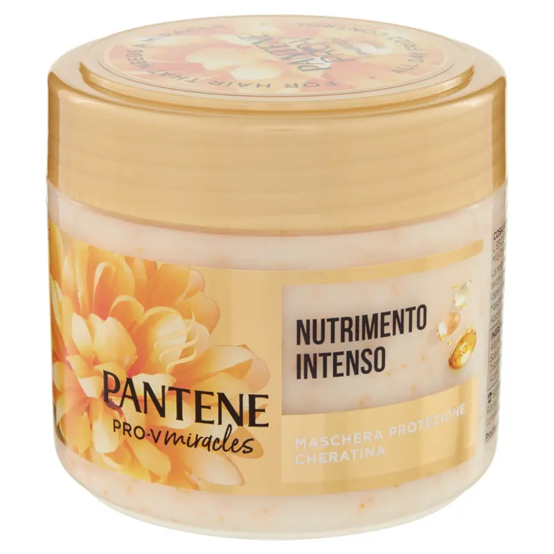Pantene Pro-V Miracles Maschera Nutrimento Intenso 300 ml | Protezione Cheratina e Anti-Rottura | Per Capelli Stressati e Trattati