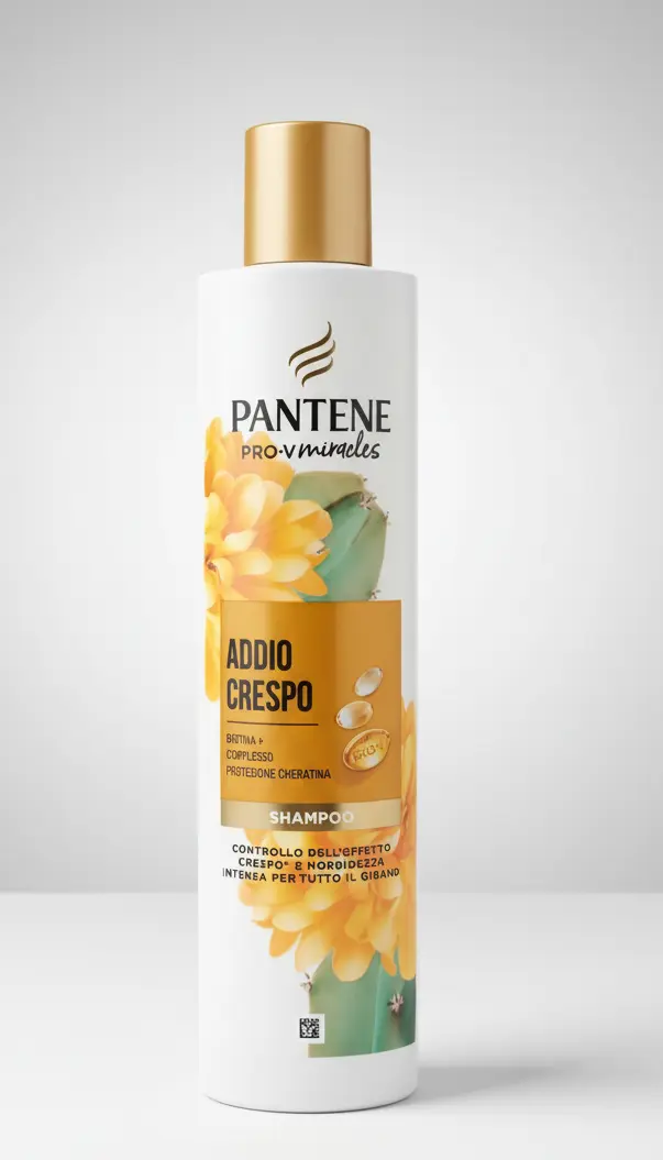 Pantene Pro-V Miracles Shampoo Addio Crespo | Con Biotina e Protezione Cheratina | Controllo Anti-Umidità | 250 ml