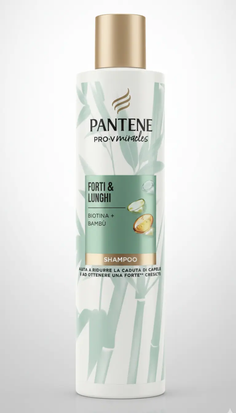 Pantene Pro-V Miracles Shampoo Forti & Lunghi 225ml | Con Biotina e Bambù | Anti-Rottura e Crescita Sana