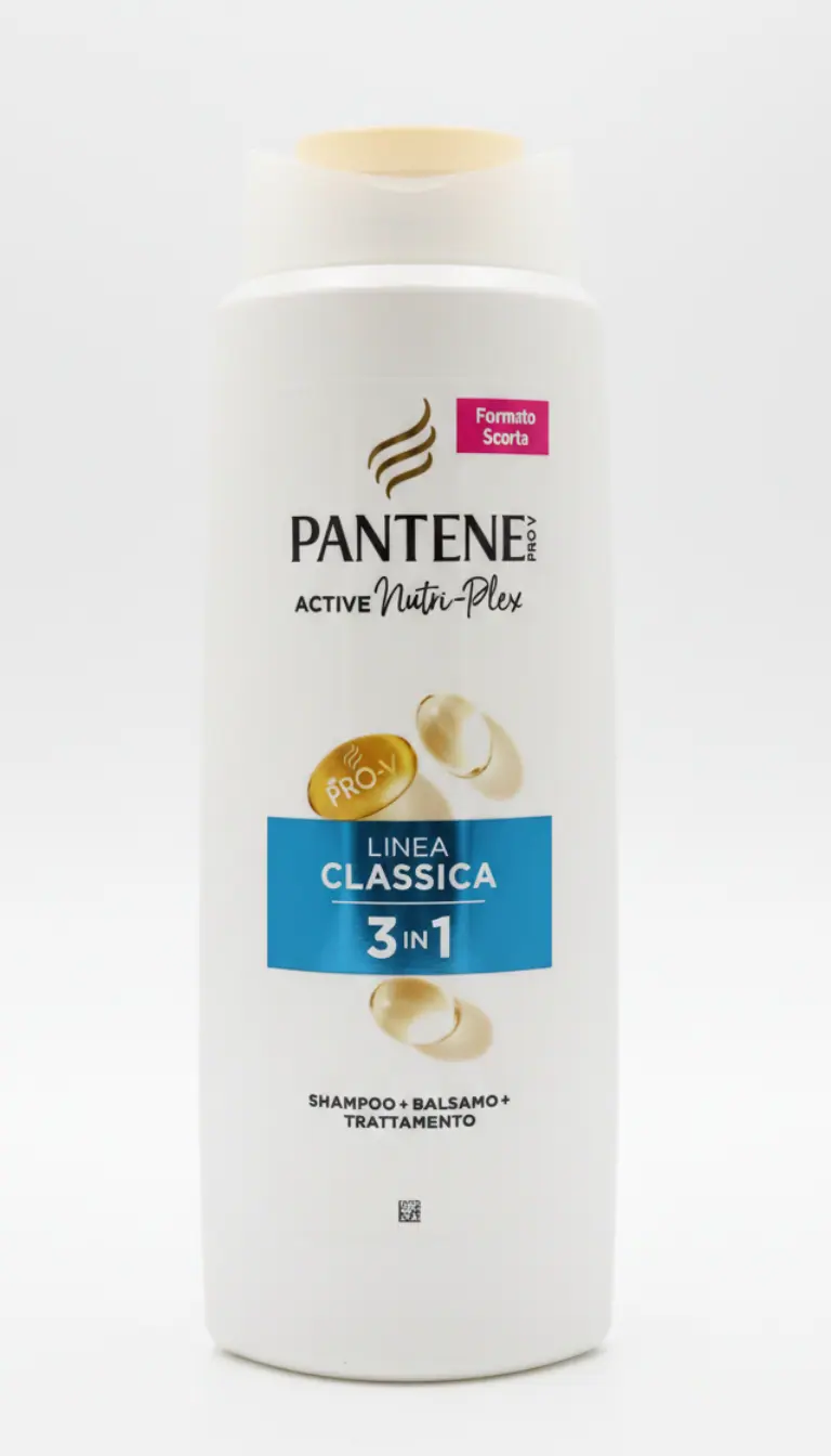 Pantene Pro-V Shampoo 3in1 Linea Classica 625ml – Shampoo + Balsamo + Trattamento Nutri-Plex