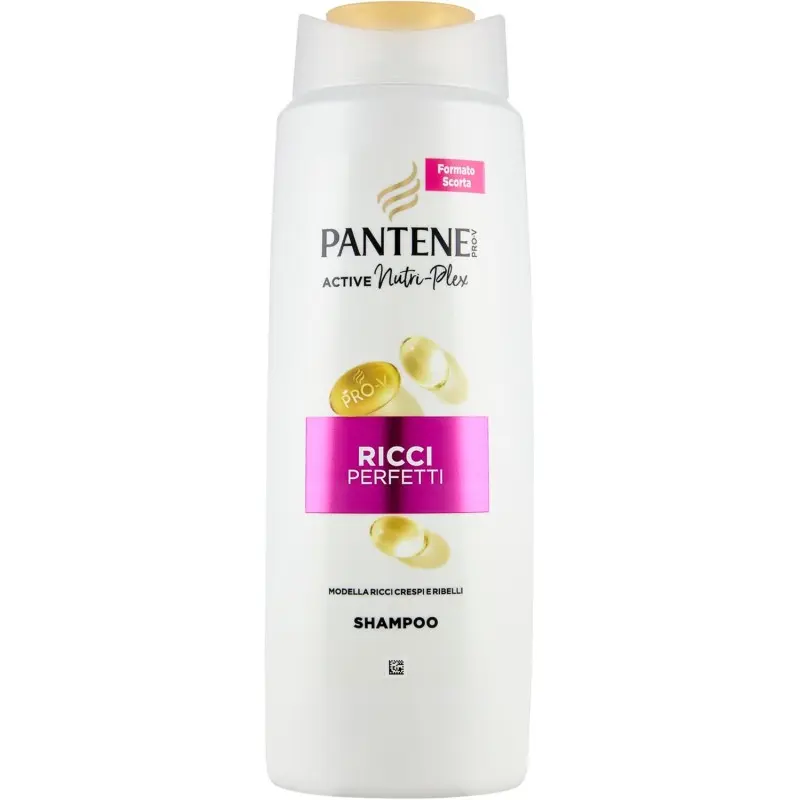 Pantene Pro-V Shampoo Ricci Perfetti 625ml – Active Nutri-Plex per Ricci Definiti e Anti-Crespo