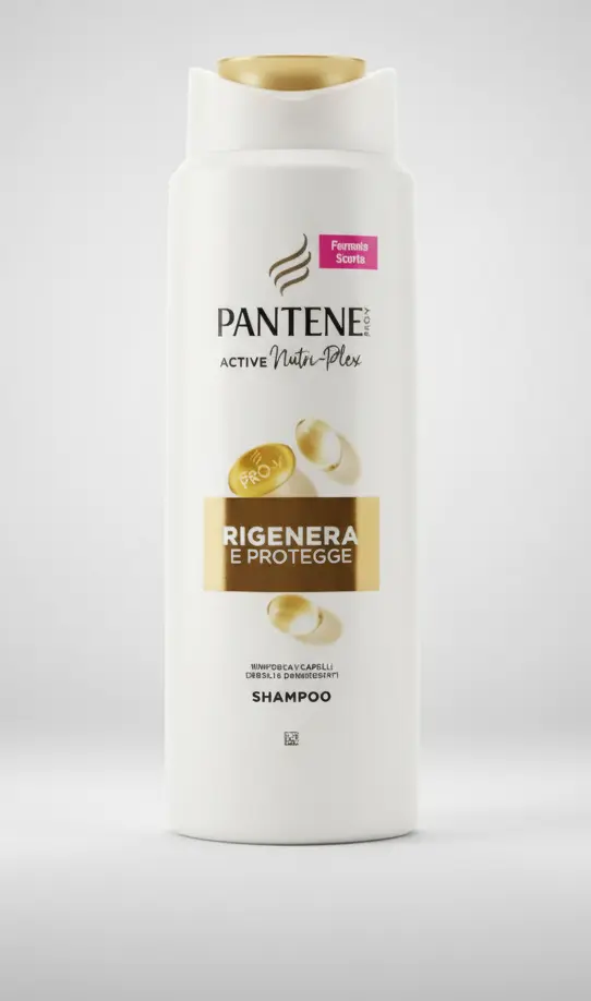 Pantene Pro-V Shampoo Rigenera e Protegge 625ml – Active Nutri-Plex per Capelli Danneggiati