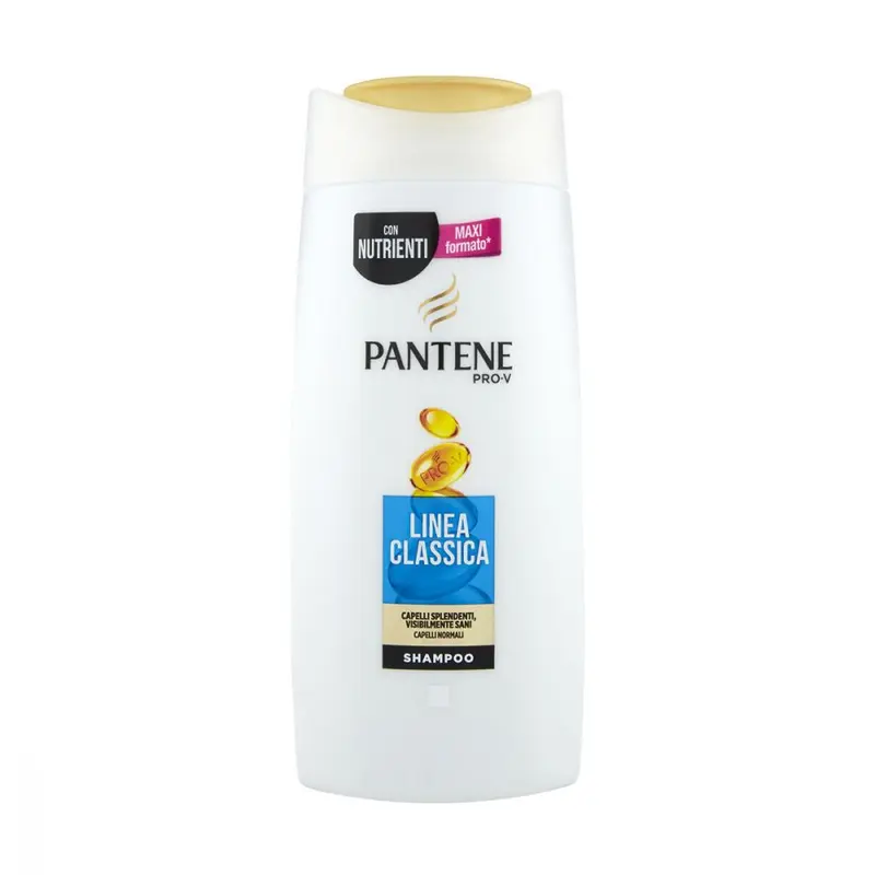 Pantene Shampoo Pro-V Linea Classica 600ml | Deterge Delicatamente & Nutre Equilibratamente | Con Nutrienti Attivi Pro-V | Per Capelli Splendidamente Sani & Splendenti (Tutti i Tipi)