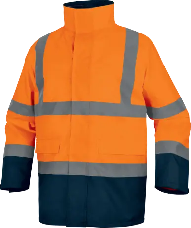 PARKA IMPERMEABILE 5 IN 1 AD ALTA VISIBILITÀ ABBIGLIAMENTO TECNICO SPEED CAPPUCCIO A SCOMPARSA