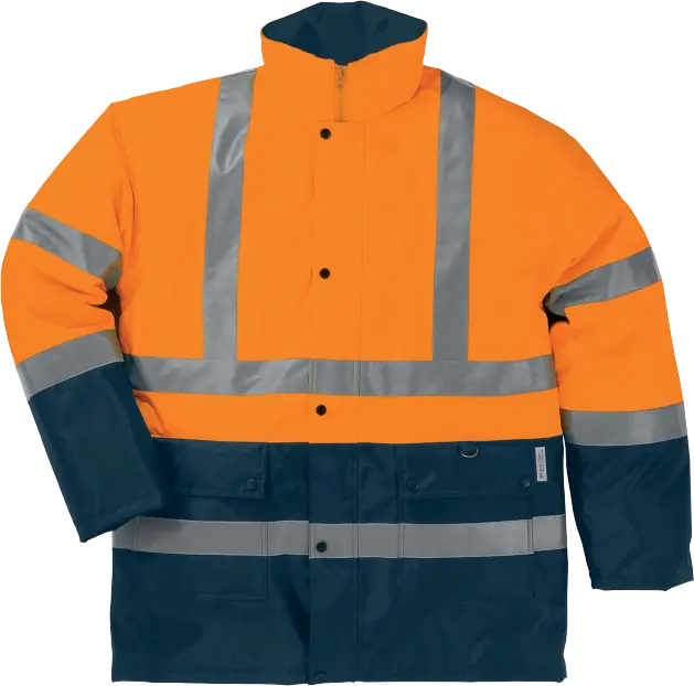 PARKA IMPERMEABILE AD ALTA VISIBILITÀ ABBIGLIAMENTO TECNICO STRADA 2