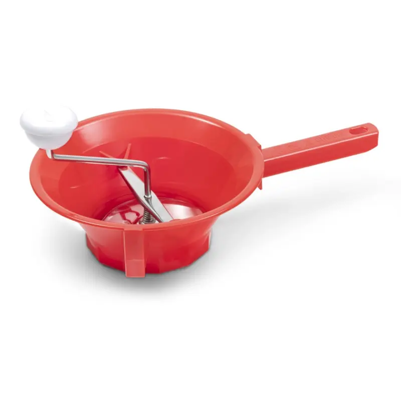 Passaverdura Manuale TOMATALO ANNIVERSARY ∅22 cm - ∅20 cm | Plastica e Acciaio | 3 Filtri Intercambiabili | Rosso Edizione Speciale