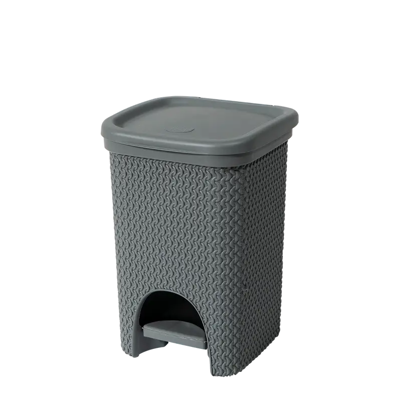 Pattumiera Belli e Forti INTRECCIO - Cestino per Rifiuti 6L con Pedaliera - Design Elegante e Compatti - Colori Assortiti