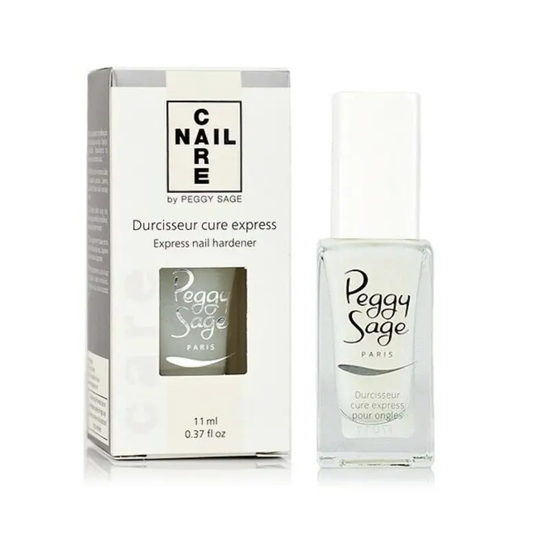 Peggy Sage Smalto Unghie Indurente Cura Express 11ml – Trattamento Rinforzante Professionale Rinnovatore per Unghie Fragili, Sfaldate e Post-Rimozione Gel