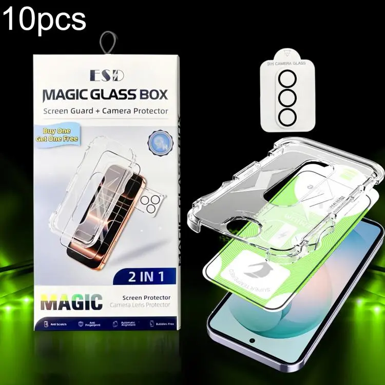 Pellicola in vetro temperato 5D per Galaxy S22-S26 5G, 10 pezzi