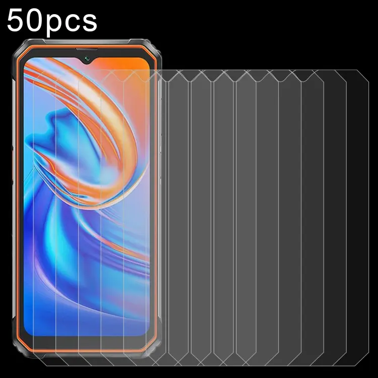 Pellicola vetro temperato 0,26 mm 9H per Blackview BV9200 e Oscal S80 (50 pezzi)