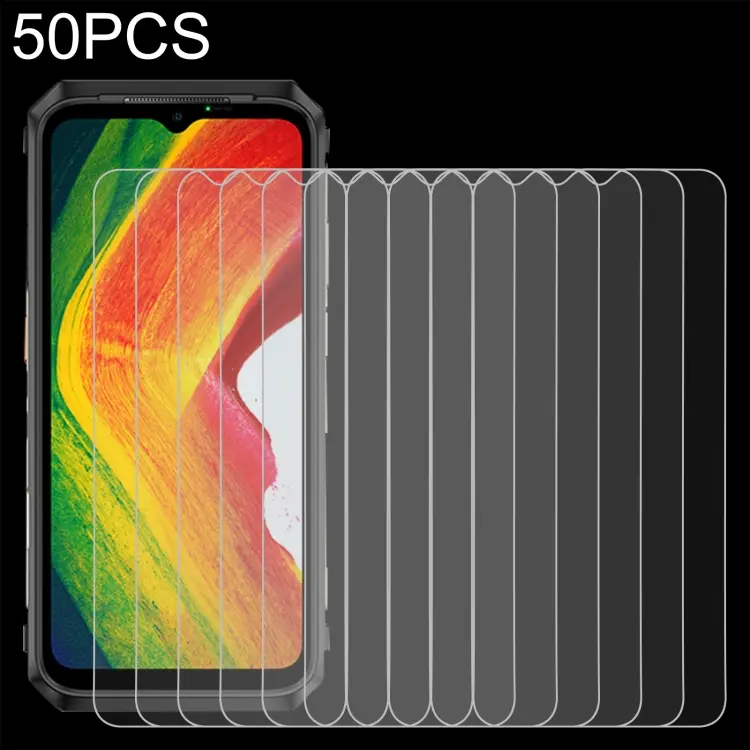Pellicola vetro temperato 0,26 mm 9H per Ulefone Power Armor 18 (50 pezzi)