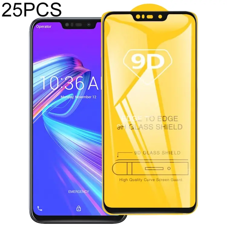 Pellicola vetro temperato 9D per Asus Zenfone Max Pro M1 e M2