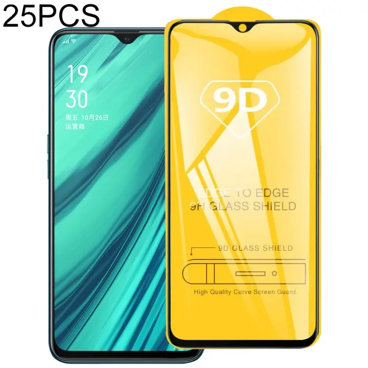 Pellicola vetro temperato 9D schermo intero per modelli OPPO compatibili