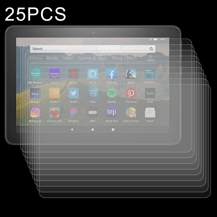 Pellicola vetro temperato 9H 2.5D per tablet modelli compatibili 25 pezzi