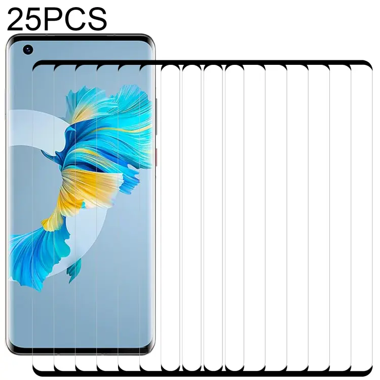 Pellicola vetro temperato 9H 3D con bordo curvo per Huawei Mate 40 e vari