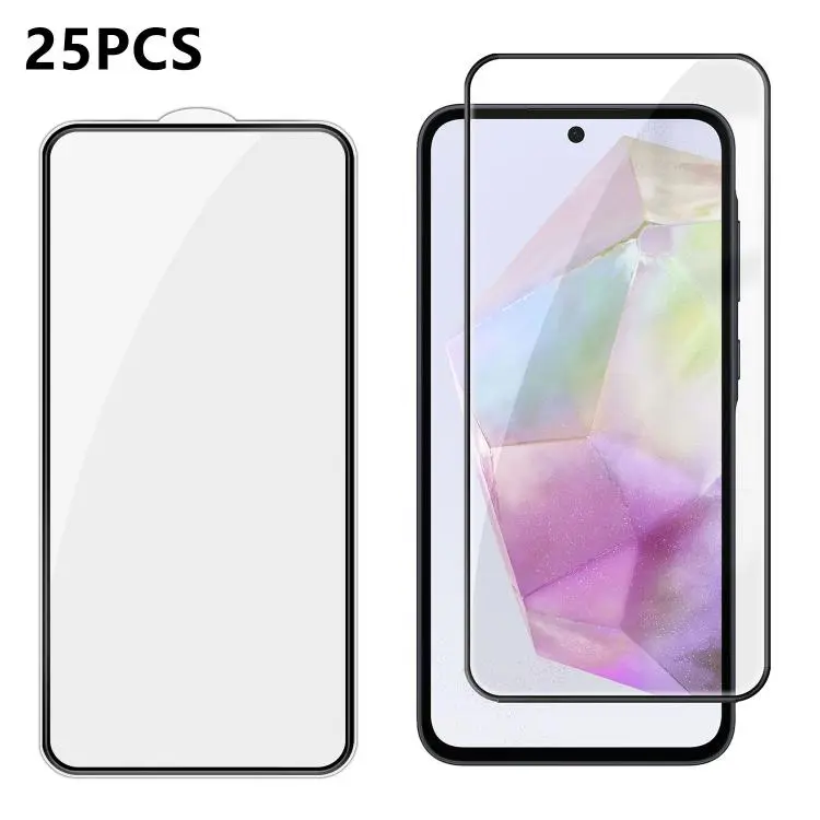 Pellicola vetro temperato HD con copertura completa per Galaxy A35 5G e S24