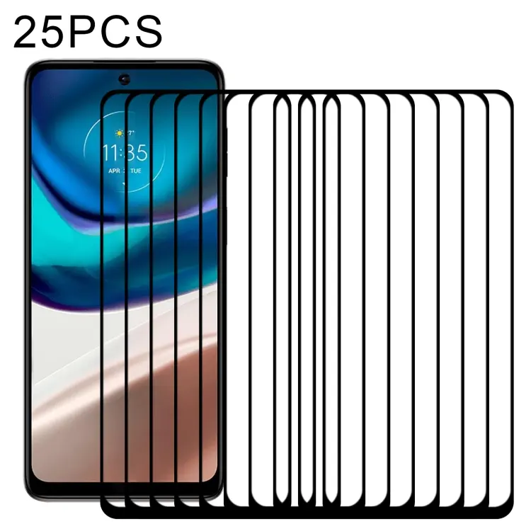 Pellicola vetro temperato protezione completa Motorola Moto G42 e G62 25 pezzi