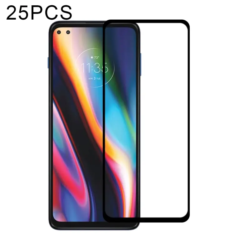 Pellicola vetro temperato schermo intero con colla intera per Motorola Moto G 5G