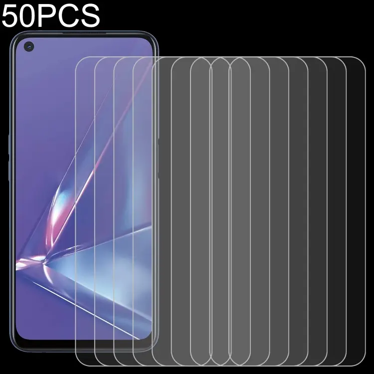 Pellicole in vetro temperato 0,26 mm 9H per OPPO e Realme 50 pezzi