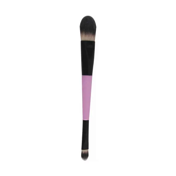 Pennello Fondotinta Doppio Beauty&Trends 6025 | Setole Sintetiche Anti-Linea, 2 in 1