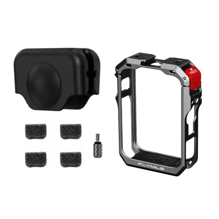 Per DJI Osmo 360 II Flymile, copriobiettivo con gabbia protettiva estesa a sgancio rapido.