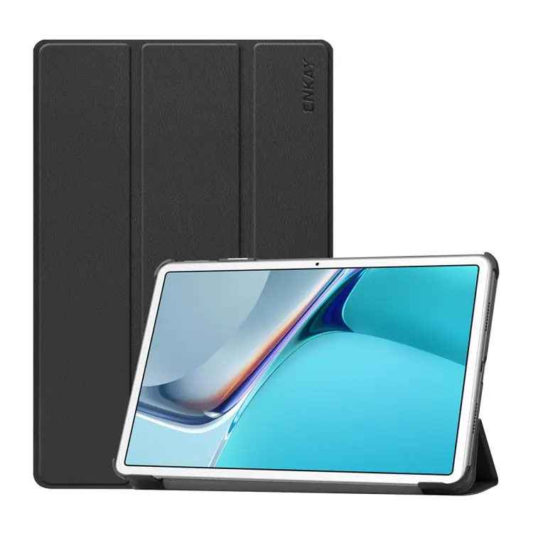Per Huawei MatePad 11 2021 ENKAY Custer Texture Flip orizzontale Custodia in pelle PU + PC con supporto a tre pieghe e funzione Sleep / Wake-up, For Huawei MatePad 11 2021