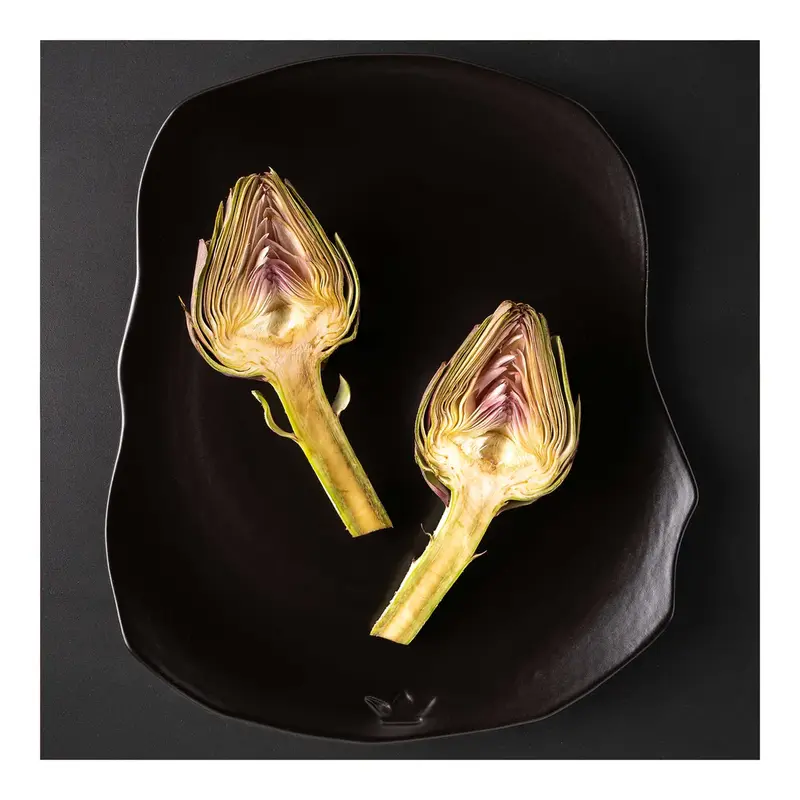Piatto Dutch Deluxes nero e oro