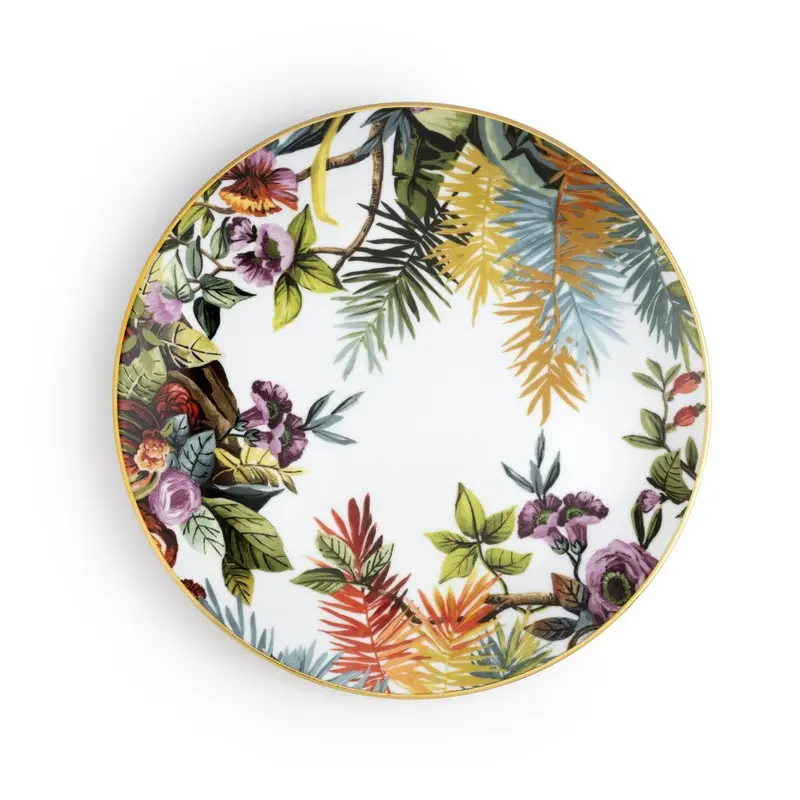 Piatto Fondo Exotic Jungle White 23 cm – Simone Guidarelli